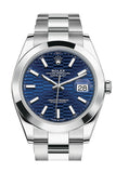 Rolex Datejust 41 Blue Dial Oyster White Gold Men's Watch 126334 126334-0031