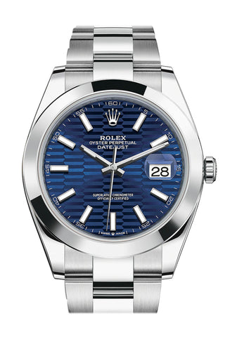 Rolex 126300 Datejust 41 Dial Smooth Bezel Mens Watch WatchGuyNYC
