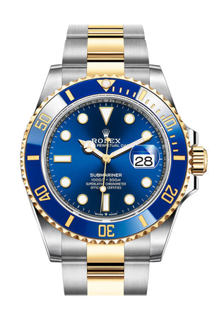 Rolex Submariner 41 Blue Dial Stainless Steel and 18K Yellow Gold Bracelet Automatic Men's Watch 126613LB New Release