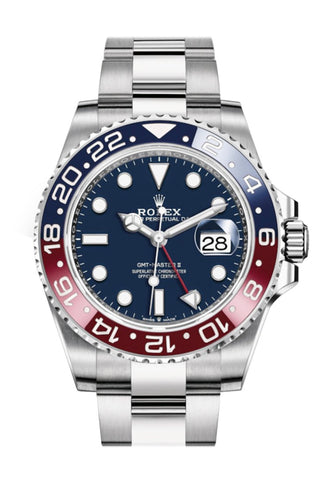 Rolex Gmt-Master Ii Blue Dial White Gold Mens Watch 126719Blro