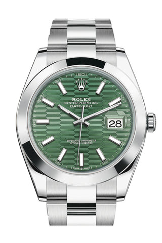 Rolex mens watch green face sales