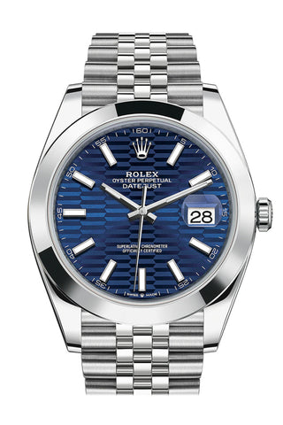 Rolex datejust 41 blue fluted jubilee outlet