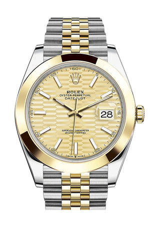 Rolex Datejust Black Diamond Dial Jubilee Bracelet Men's Watch 41mm 126334