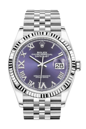 Purple rolex mens store