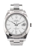 Rolex Datejust 41 White Dial Automatic Men's Watch 126300