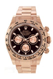Rolex Cosmograph Daytona Black Dial 18K Everose Gold Rolex Oyster Automatic Men's Watch 116505