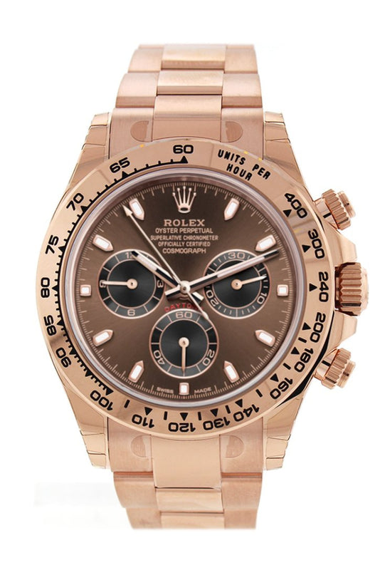 Daytona rose gold chocolate sale dial