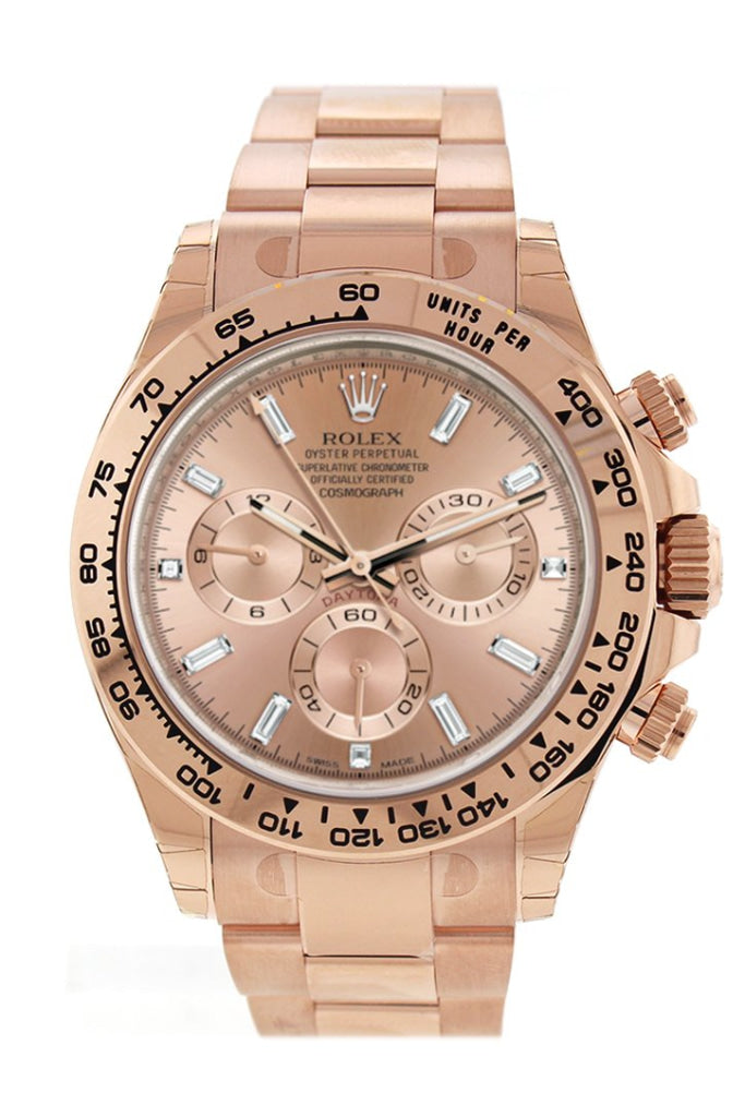 ROLEX 116505 Cosmograph Daytona 40 Gold Dial Rose Gold WatchGuyNYC