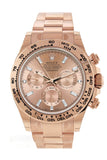 Rolex Cosmograph Daytona Pink Diamond Dial 18K Everose Gold Oyster Automatic Mens Watch 116505