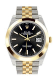 Rolex Datejust 41 Black Dial Steel and 18K Yellow Gold Jubilee Men's Watch 126303