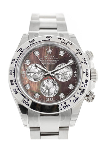 Rolex daytona black mother of pearl dial sales