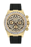 Custom ROLEX Cosmograph Daytona Eye of the Tiger Chronograph Automatic Chronometer Diamond Men's Watch 116588TBR-0003 116588TBR 116518