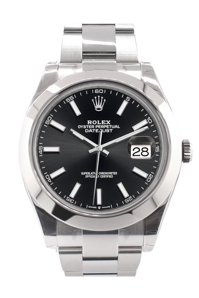 Rolex Datejust 41 Black Dial Automatic Men's Watch 126300