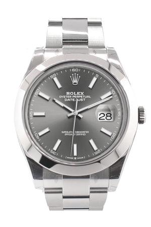 Rolex Datejust 41 Dark Rhodium Dial Automatic Men's Watch 126300