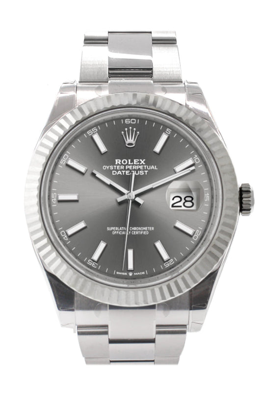 Rolex datejust 41mm shop dark rhodium