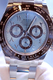 ROLEX Daytona Chronograph Blue Dial Arabic Platinum Men's Watch 116506