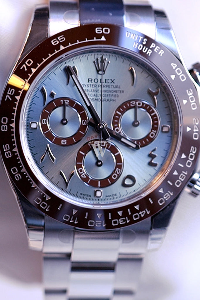 Dial Daytona Platinum Arabic Numerals Daytona Arabic Dial ROLEX