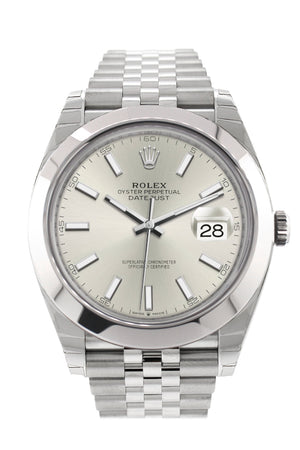 Rolex Datejust 41 Silver Dial Automatic Men's Jubilee Watch 126300