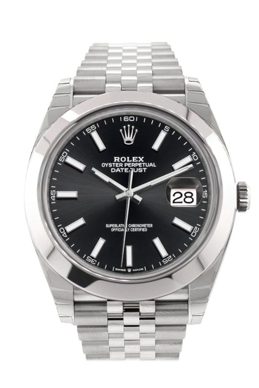 Rolex datejust discount 41 black face