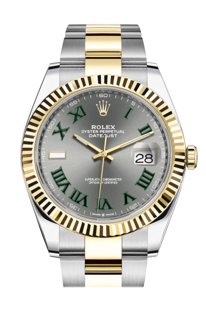 Datejust 41 best sale slate roman dial