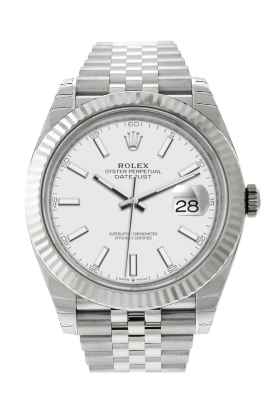 White outlet datejust 41