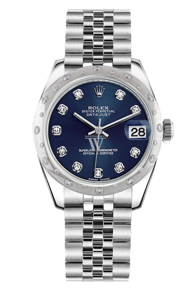 Ladies rolex blue face clearance