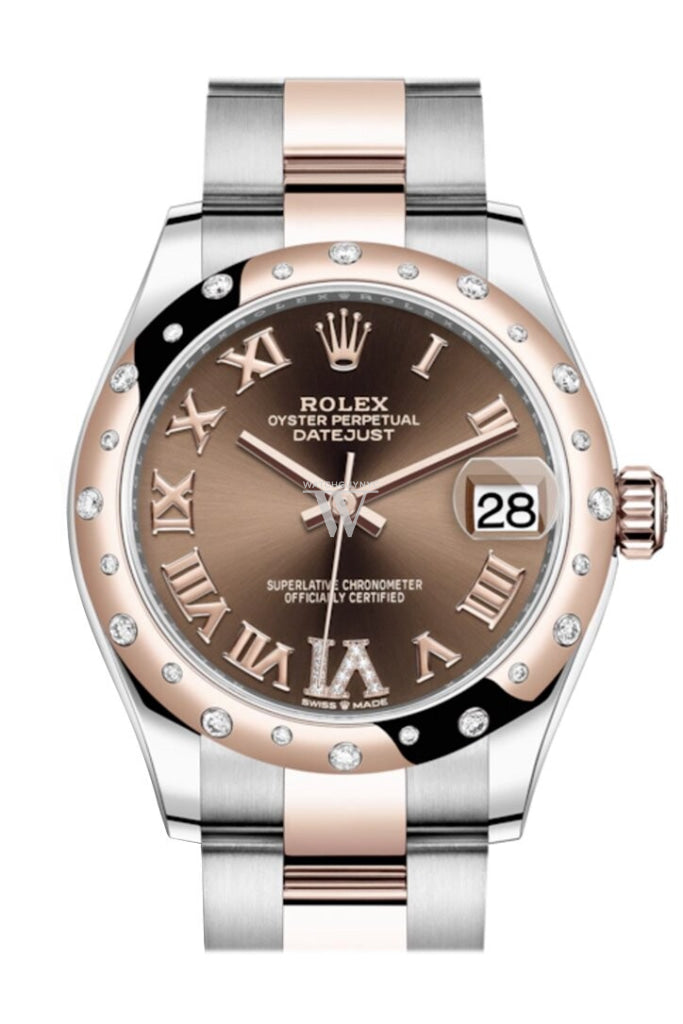 Rolex datejust 31 chocolate online