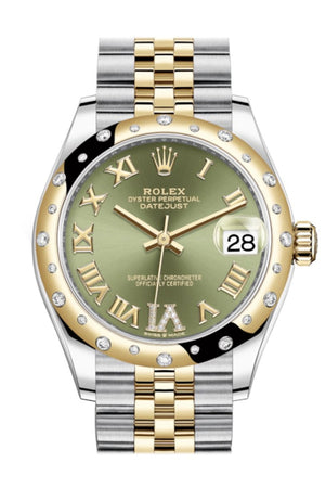 Rolex oyster perpetual online datejust green face