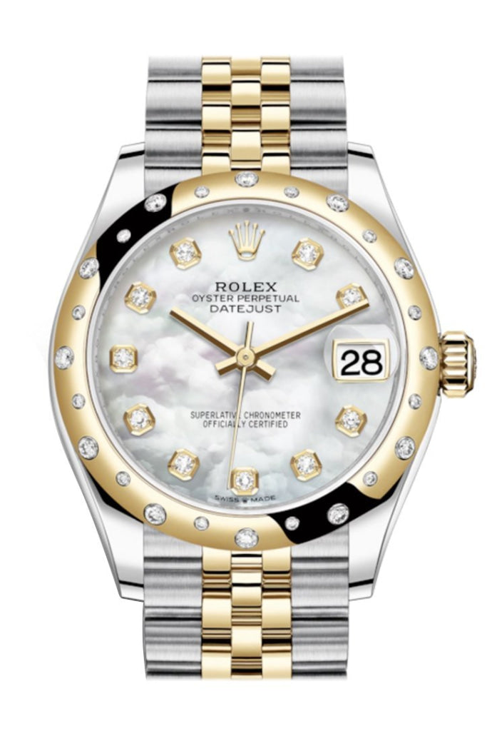 Rolex 278343RBR 278343 Datejust 31 Diamond Bezel Jubilee Yellow