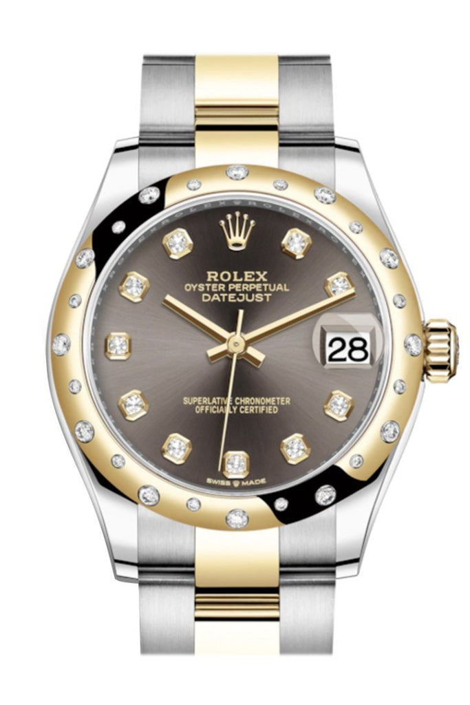 Rolex 278343RBR 278343 Datejust 31 Diamond Bezel Yellow Gold Two