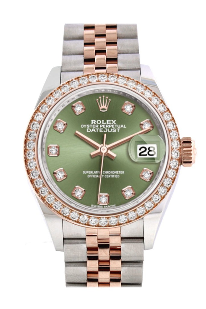 Rolex 279381RBR 279381 Datejust 28 Diamond Bezel Rose Gold Two