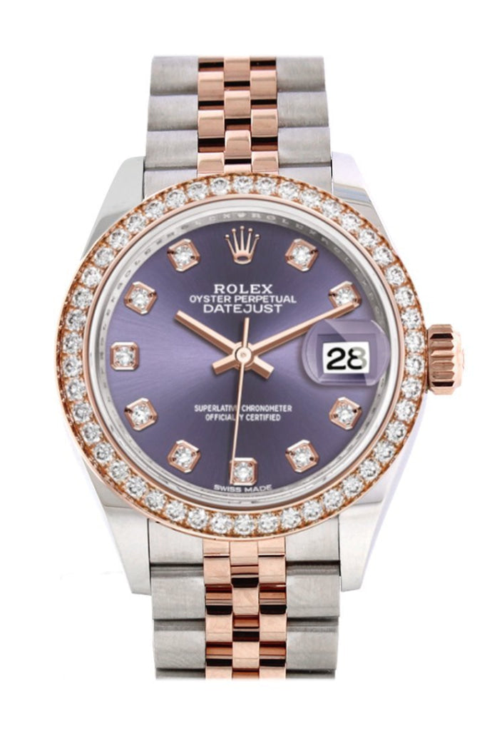 Rolex 279381RBR 279381 Datejust 28 Diamond Bezel Rose Gold Two