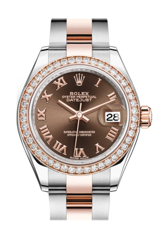 Rolex 279381RBR 279381 Datejust 28 Diamond Bezel Rose Gold Two