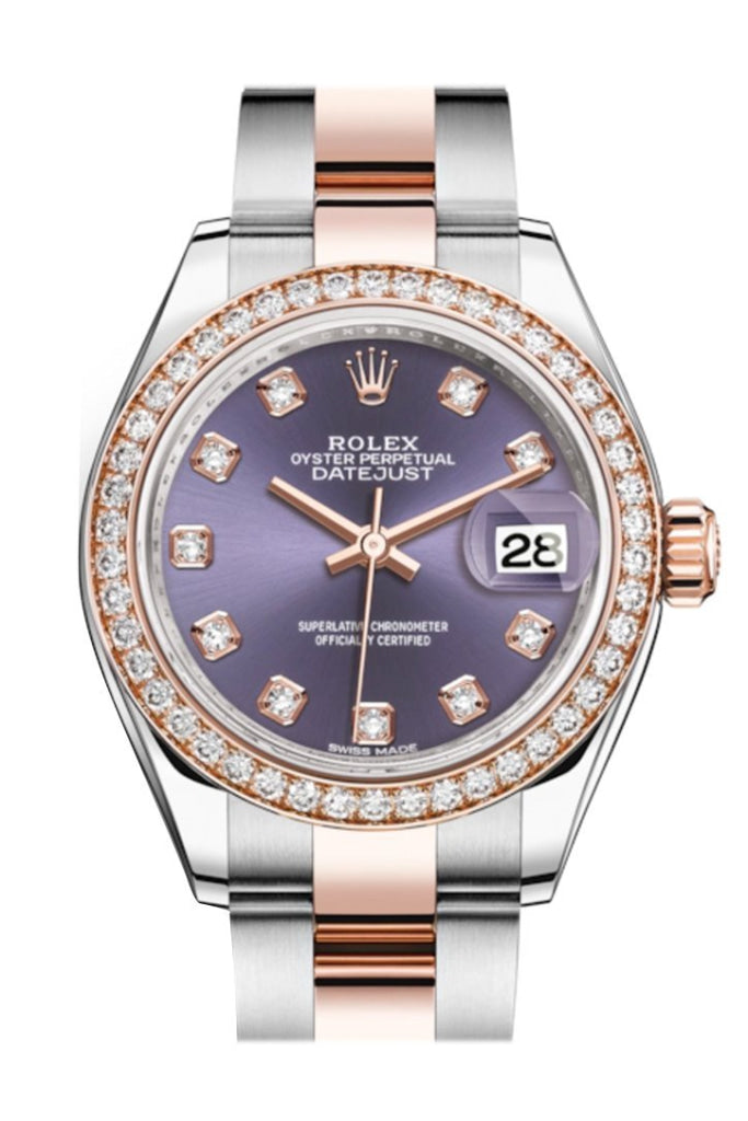 Rolex 279381RBR 279381 Datejust 28 Diamond Bezel Rose Gold Two