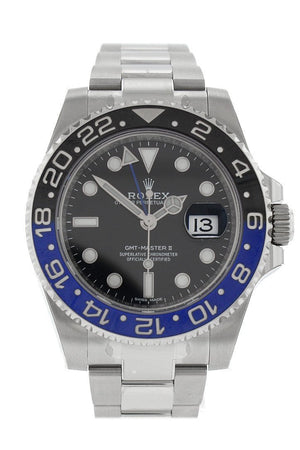 Rolex Gmt-Master Ii Batman 40 Black Dial Steel Mens Watch 116710Blnr