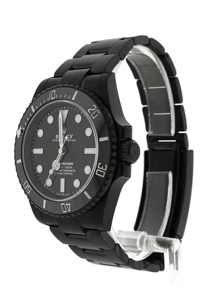 Rolex Black-PVD Submariner Chronometer Black Boc Coating Watch Men's Watch 124060 | WatchGuyNYC