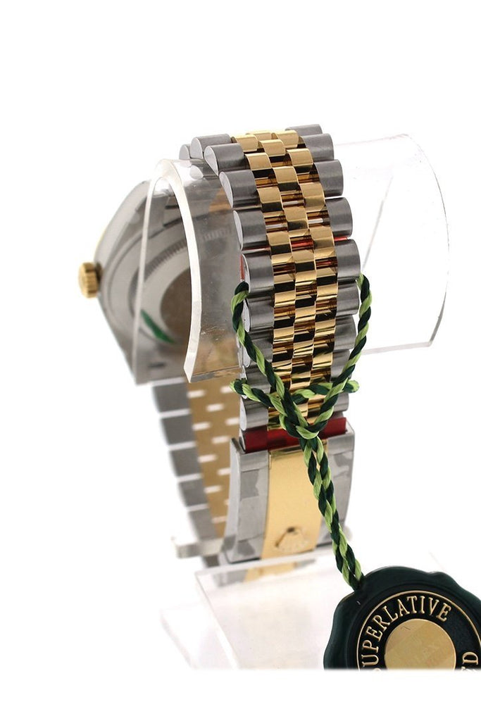 Custom Diamond Bezel Rolex Datejust 31 Champgane Dial 18K Gold Jubilee Watch 178243 Custom-Bezel