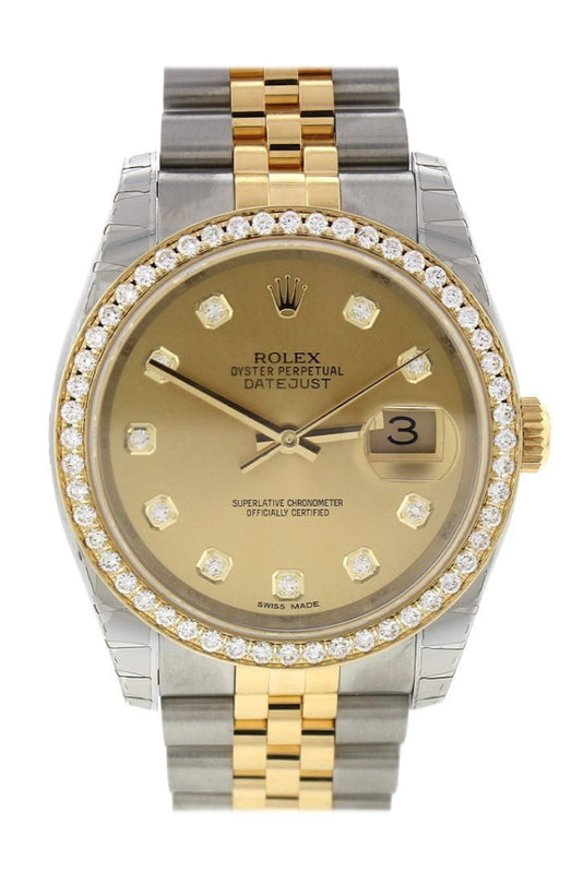 Mens rolex best sale datejust two tone