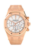 Audemars Piguet Royal Oak Chronograph Watches 18Kt Pink Gold 26320Or.oo.1220Or.02 Silver / None