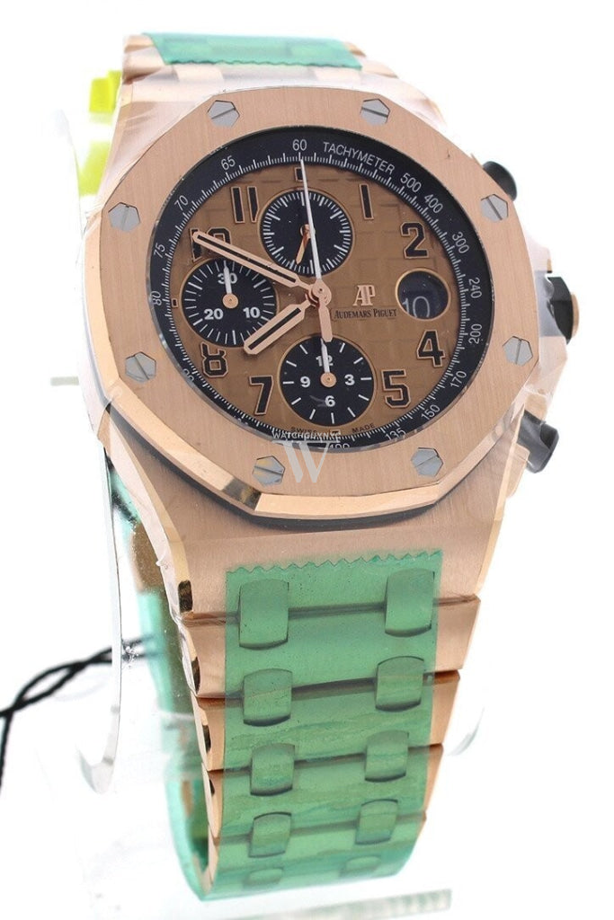 Audemars Piguet Royal Oak Offshore Chronograph Pink Gold Dial 18Kt Mens Watch 26470Or.oo.1000Or.01