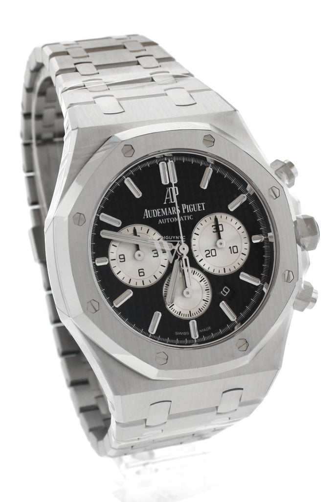 Ap royal oak chronograph black dial discount