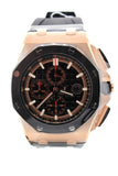 Audemars Piguet Royal Oak Offshore Black Mega Tapisserie Chronograph Dial Mens Watch