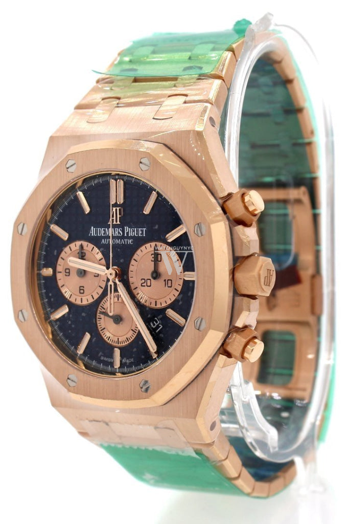 Audemars piguet royal on sale oak rose gold blue