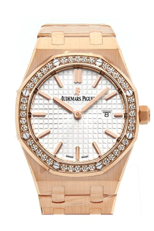 Audemars Piguet Royal Oak Silver Diamond 18K Pink Gold 67651OR.ZZ