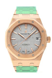 Audemars Piguet Royal Oak 37Mm Nickel Grey Dial 18K Rose Gold Automatic Watch 15450Or.oo.1256Or.01