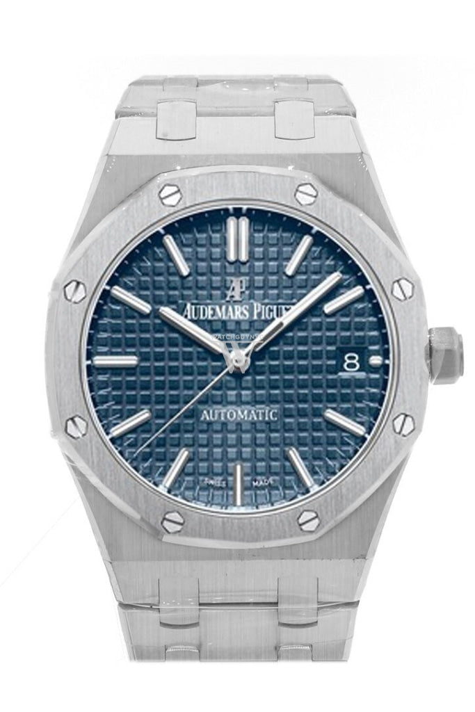 Stainless Steel Audemars Piguet 37mm Royal Oak Blue Dial Audemars