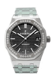 Audemars Piguet Royal Oak 37mm Black Dial Diamond Stainless Steel Watch 15451ST.ZZ.1256ST.01