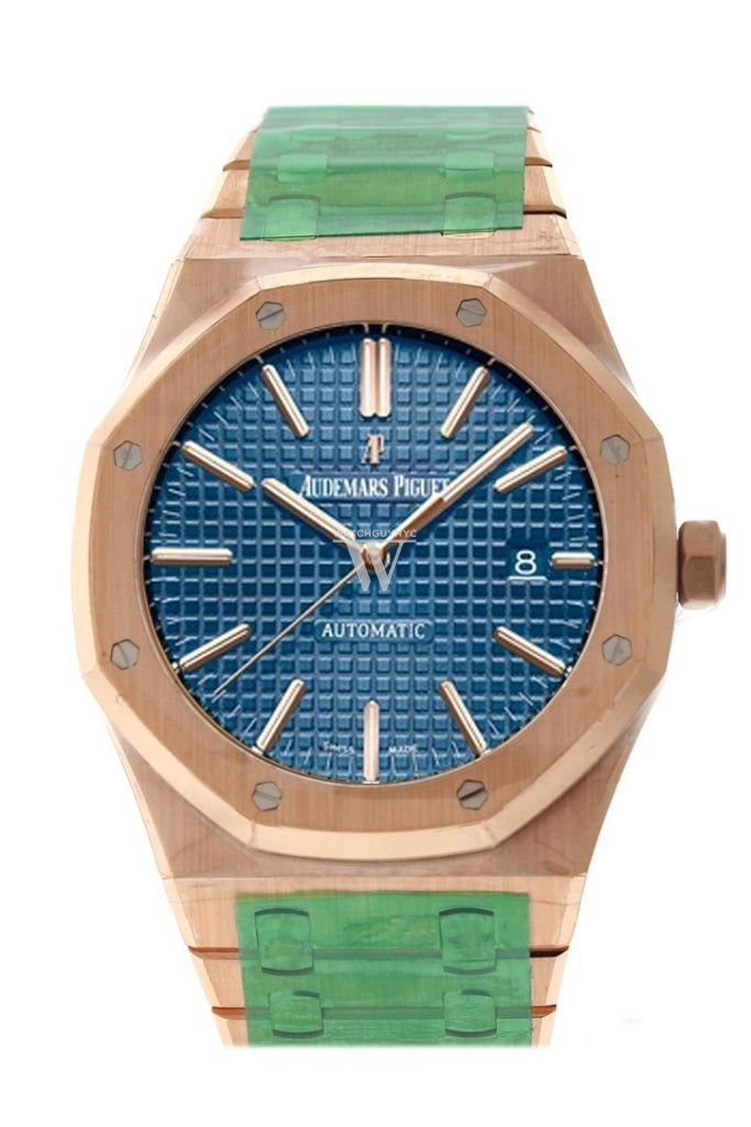 Audemars Piguet Royal Oak 41mm Blue Dial Pink Gold Watche 15400OR.OO.1220OR.02
