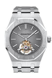 Audemars Piguet Royal Oak 41 Tourbillon Extra-Thin Smoked Grey 950 Platinum Dial Men's Watch 26510PT.OO.1220PT.01
