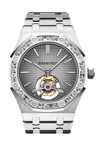 Audemars Piguet Royal Oak 41mm Smoked Grey Dial 950 Platinum Men s Wat WatchGuyNYC